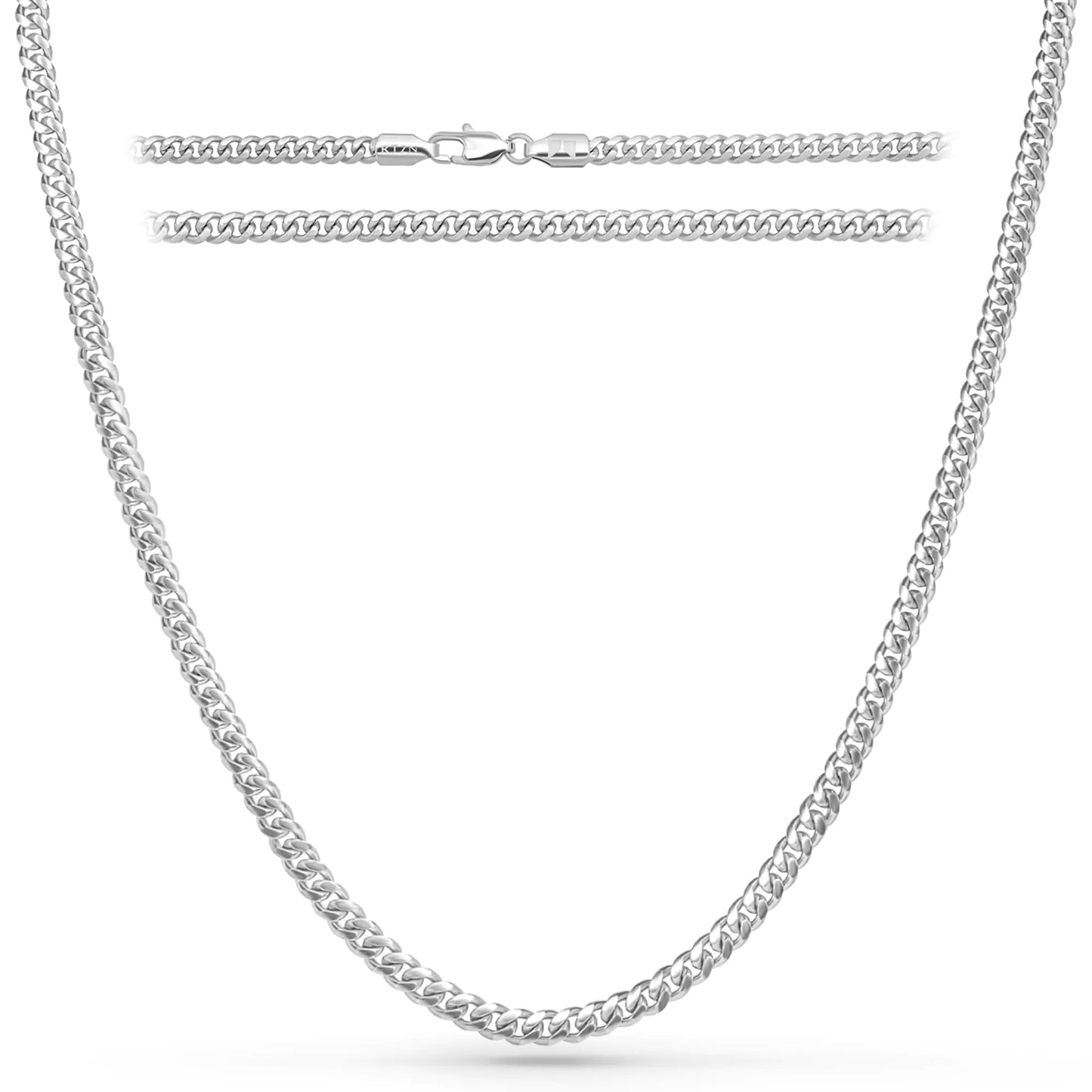 Premium Diamond Cut Stainless Steel Necklace for Men – 100% Waterproof