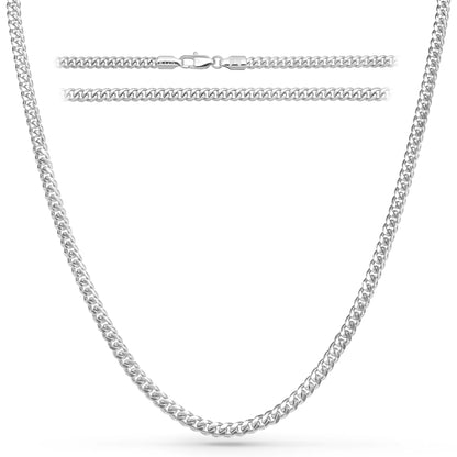 Premium Diamond Cut Stainless Steel Necklace for Men – 100% Waterproof